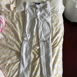Hollister white jeans